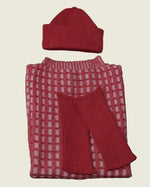 Checkered Vest Ruby and Pink