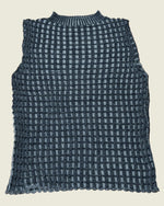 Checkered Vest Navy and Sky Blue